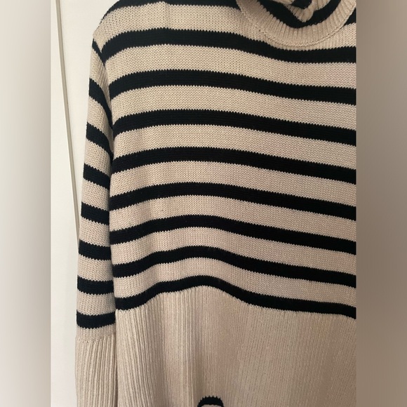TOTEME Striped wool-blend turtleneck sweater $570 SZ S - Picture 6 of 12